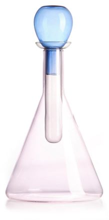IVV chemical pink bottle / gray vial blue cap h-31 cm