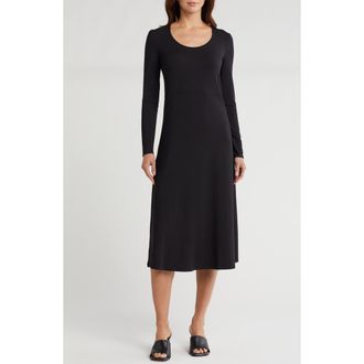 Vince Long Sleeve Dress in Black at Nordstrom Rack, Size X-Small
