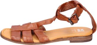 Moma Vintage leren sandalen - Dames - Sandalen - Bruin - 37 EU - Leer - Schoenen