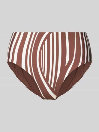 Seafolly Slim Fit Bikinihose in High-Waist-Optik Modell Coastline in Mittelbraun, Gr&ouml;&szlig;e 44