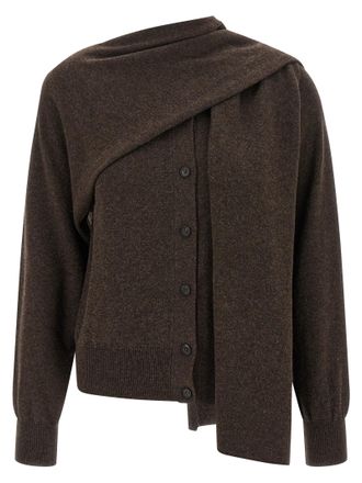Ferragamo Womens Scarf Cardigan