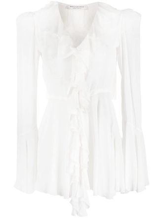 Philosophy di Lorenzo Serafini Blusa con scollo a V - Bianco