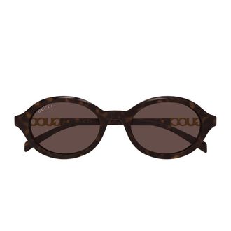 Gucci Sunglasses, unisex, Brown, Size: 51 MM Gg2153S Oval Sunglasses