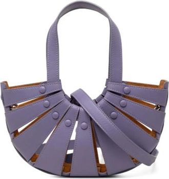 Bottega Veneta Pre-owned Satchel - Dames - Vintage Handtas - Paars - ONE Size - Leer - Vintage