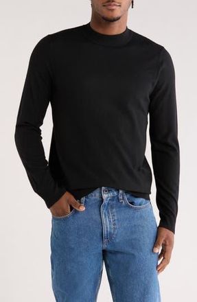 Abound Mock Neck Sweater in Black Caviar at Nordstrom Rack, Size Small