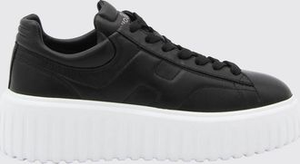 Hogan Sneakers H-Stripes in pelle di vitello liscia con suola platform e logo embossed