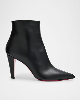 Christian Louboutin 85mm Vibella Leather Ankle Booties