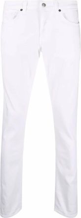 Dondup Smalle Jeans - Heren - Slim Fit Jeans - Wit - W35 - Denim - Jeans