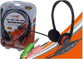 Trade Shop Trade Shop - Cuffie Con Microfono Stereo Per Pc Notebook Skipe Msn Videolezioni Jack 3.5mm T50