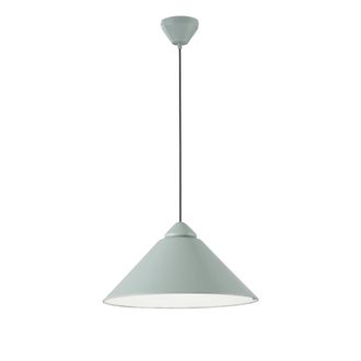 Luce-Ambiente-Design Bigbang Suspension Lamp in Metal With Green Cone Diffuser