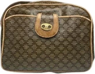 Celine Pre-owned Cross Body Bags, female, Brown, Size: ONE SIZE Pre-owned Triomphe Shoulder Bag