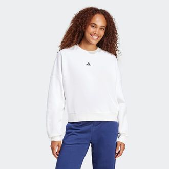 adidas Sweatshirt ADIDAS SPORTSWEAR W SL FC SWT, Damen, Gr. XL, schwarz-weiss (wei&szlig;, schwarz), Obermaterial: 70% Baumwolle, 30% Polyester, Rundhals, Sweatshi