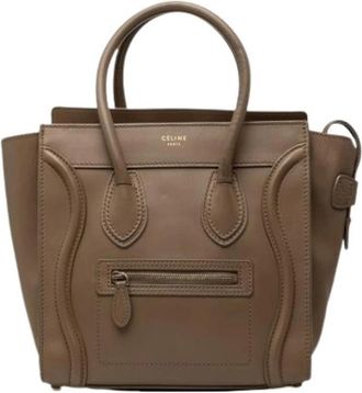 Celine Pre-owned Luggage Handbag - Dames - Vintage Shopper - Bruin - ONE Size - Leer - Vintage