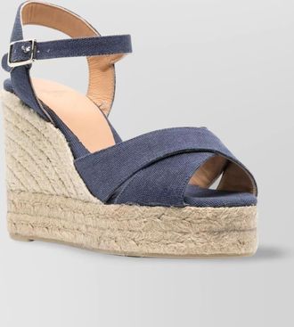 Castaner raffia platform wedge heel sandals