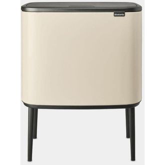 Brabantia Bo Touch Bin 23+11l - Papelera Grande Para La Cocina - Apertura De Tacto Suave - Papelera Doble Con Cubos Interiores Extra&iacute;bles - Bolsas De Basura Inc