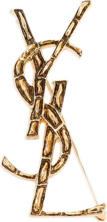 Saint Laurent Brooches, female, Yellow, Size: ONE SIZE Opyum Textured Coco Brooch