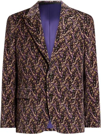 Etro Giacca con stampa paisley - Marrone