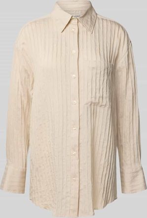 Marc O'Polo Regular Fit Hemdbluse aus Modal-Mix in Stein, Gr&ouml;&szlig;e 34