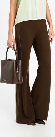 Twinset Flared Cr&ecirc;pe Trousers with Elasticated Waist