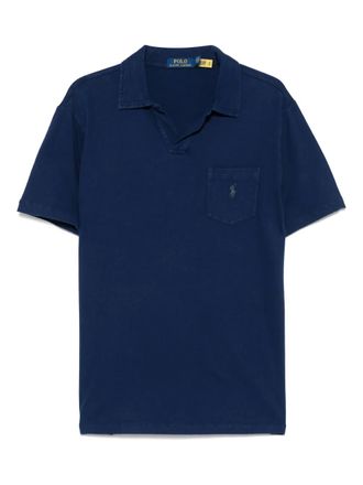 Polo Ralph Lauren Polo Pony T-shirt - men - Linen/Flax/Cotton - L - Blue