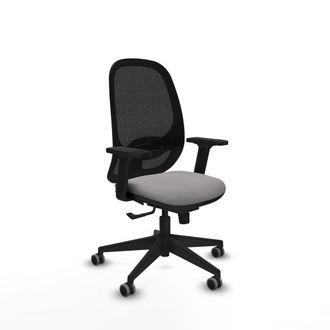 Piqueras y Crespo Silla De Oficina Piqueras Y Crespo Cilanco Gris Cuero Sint&eacute;tico