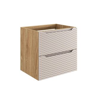 Petits Meubles Mueble bajo lavabo estratificado Beige marr&oacute;n