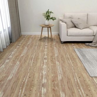 vidaXL Tableros De Suelo Crema Y Marr&oacute;n Claro 5,11 M&sup2; 55 Uds. Pvc Vidaxl