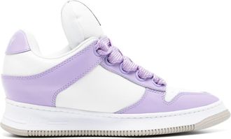 Miharayasuhiro Rosy pointed-toe puffer sneakers - women - Leather - 38 - Purple