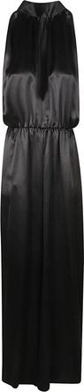 Crida Milano Zijden Zwarte Pak Gemaakt in Itali&euml; - Dames - Jumpsuits - Zwart - S/M - Jumpsuits & Playsuits