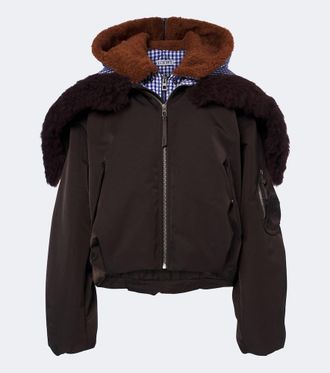 Loewe Giacca con cappuccio a quadri