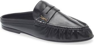 Saint Laurent Le Loafer Mule in Nero at Nordstrom, Size 38.5