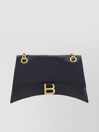 Balenciaga crush small leather shoulder bag
