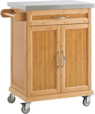 SoBuy Carrello Cucina,Credenza Cucina,Mobile Cucina Con Route,Legno FKW13-N - Sobuy