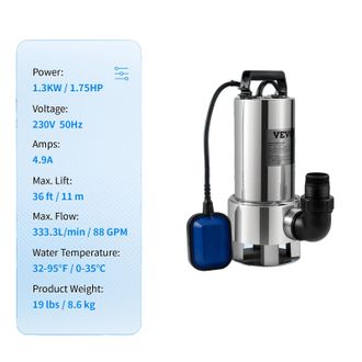 OEM Bomba Sumergible, Altura M&aacute;xima 7,6 M (25 Pies), Protecci&oacute;n Ipx8