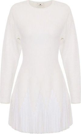 Elisabetta Franchi Dames, Jurken, Beige, Maat: 2XL Viscose