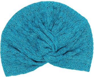 Missoni lam&eacute;-trim knit - women - Viscose/Cotton/Polyester - One Size - Blue