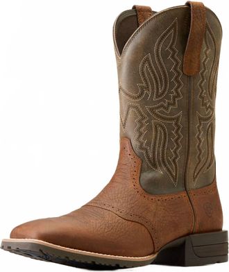 Ariat Mens Hybrid Ranchway Western Boots In Earth