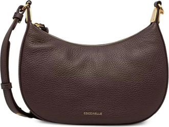 Coccinelle Mini borsa in pelle granata - - Bags - Donna - Marrone - ONE SIZE