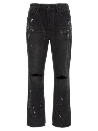 Purple Paarse jeans met P011 kniespleetverf