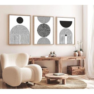 Wallity Quadro da parete in MDF con cornice Painting Multicolore