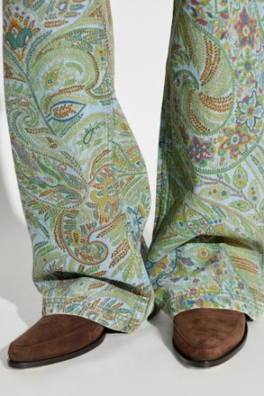 Etro Suede Heeled Mules, Womens, Brown