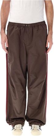 adidas Brown Nylon Track Trousers Aw24 - male - Adidas - Training Trousers & Tights - Brown - XS - Sport