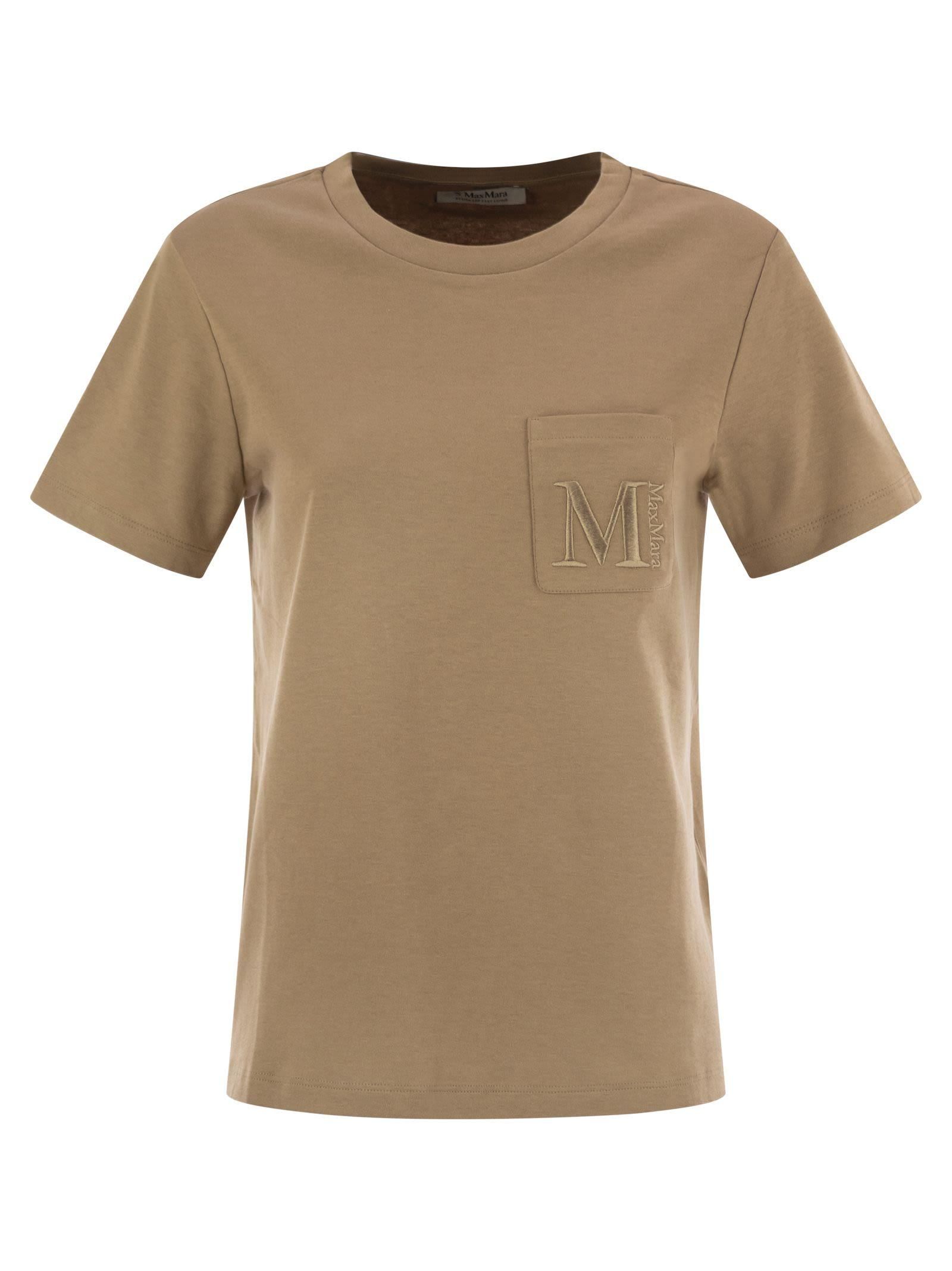 Tシャツ・カットソー MAX MARA Woman T-Shirt Brown 2511941032600 005 Max Mara マックスマーラ Tシャツ トップス GIOVANE