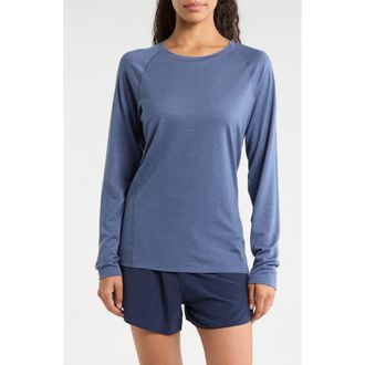 Smartwool Classic All Season Merino Wool Base Layer Long Sleeve T-Shirt in Nightfall Blue at Nordstrom, Size Small