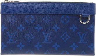 Louis Vuitton Pre-owned Pochette Pouch - Heren - Vintage Clutch - Blauw - ONE Size - Vintage