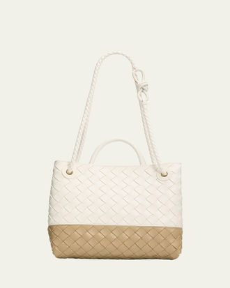 Bottega Veneta Andiamo Small Two-Tone Leather Shoulder Bag