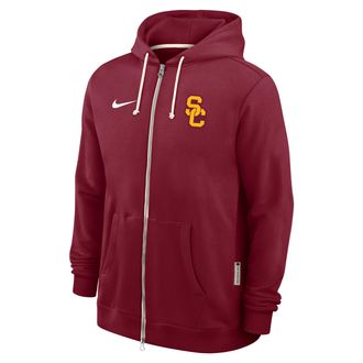 Nike USC Sideline Nike Mens Dri-FIT College Full-Zip Hoodie in Red | 03AV69WSCJ-WZZ
