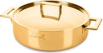 Mepra Goldfarbene Bratpfanne Attiva inkl. Deckel, ø 28 cm - Personalisierbar
