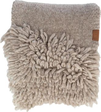 Loewe Alpaca-blend Sjaal - Dames - Wintersjaals - Beige - ONE Size - Wol - Accessoires