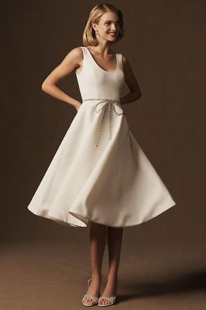 Helsi Helena Sleeveless Crystal Bow Fit & Flare Midi Dress